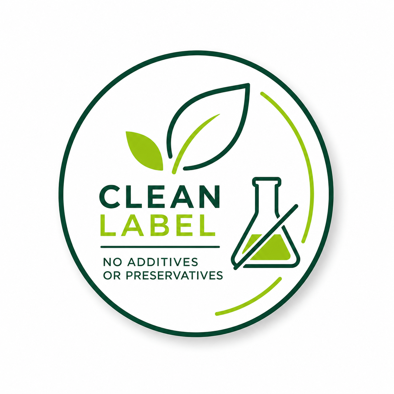 Clean label (no additives or preservatives)